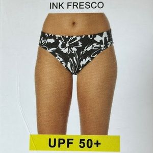 NWT! Hurley Ink Fresco Floral Bikini Bottom Size Small